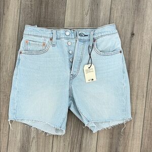 Levi's Light Blue Denim Women Shorts